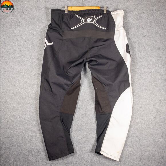 O'Neal Element Motorcycle Pants White Black Tapered Leg Unisex Adults Size 44 - Picture 2 of 16